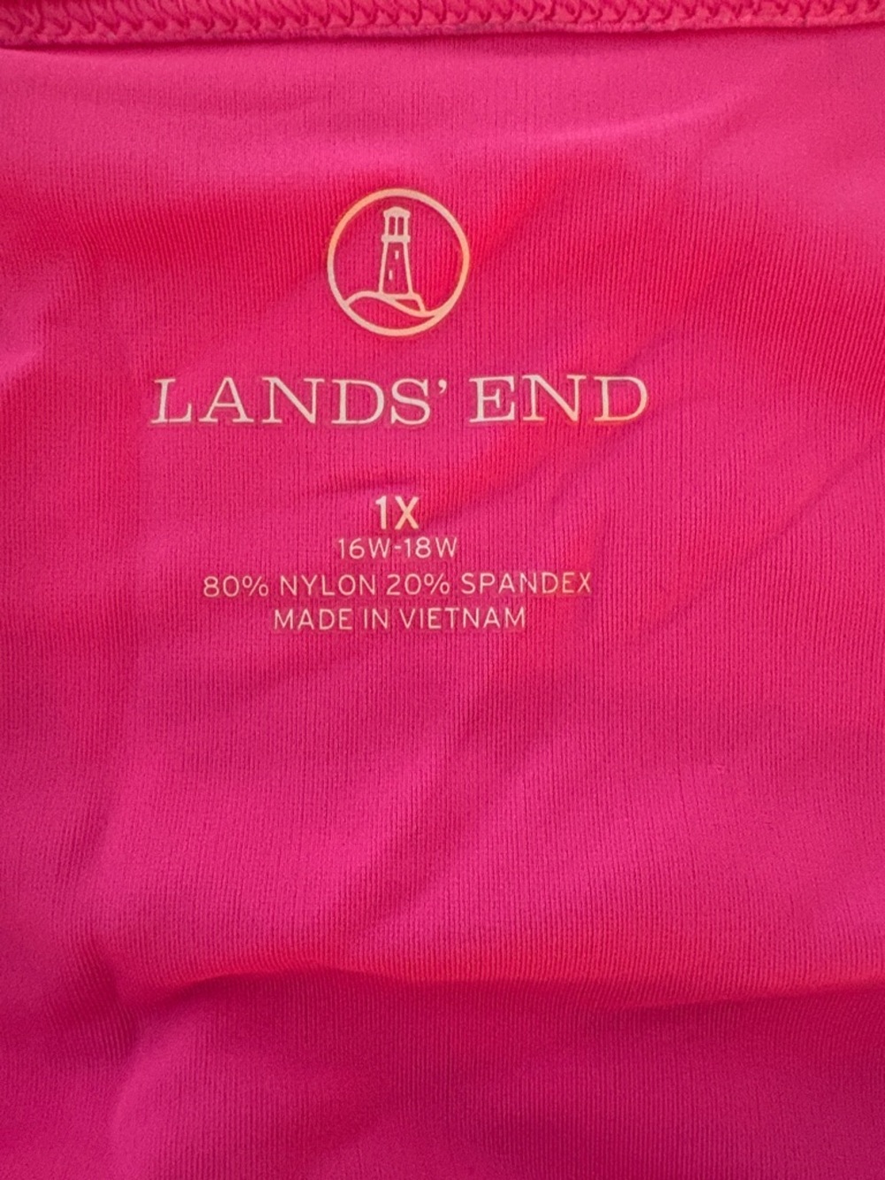 🏄🏼‍♀️ Lands' End Women's Long-Sleeve Rash Guard - Pink - Picture 2 of 2